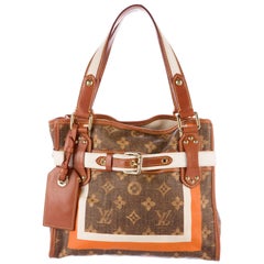 Louis Vuitton Limited Edition Monogoram Cognac Leather Top Handle Satchel Tote 11