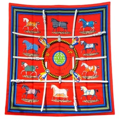 Hermes Covertures et Tenues de Jour Silk 90cm Scarf 10