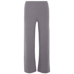 Allude Taupe Cashmere Wide Leg Pants Sz M rt. $479