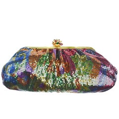 Whiting and Davis Vintage Rainbow Disco Bag