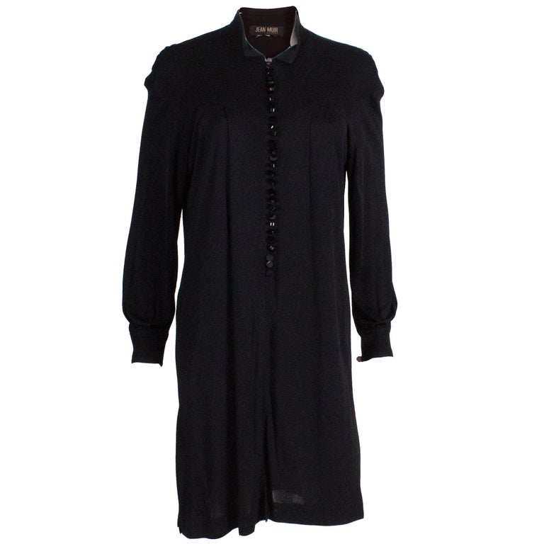 Jean Muir Black Tunic Dress For Sale at 1stDibs | jean tunic dress ...