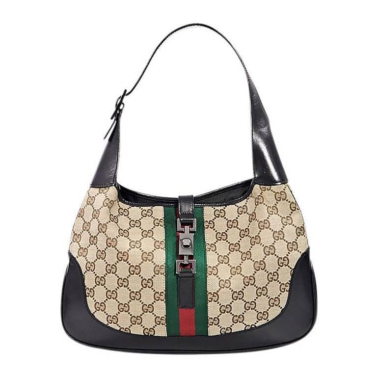 Tan Gucci Jackie Shoulder Bag