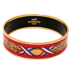 Used Hermes Enamel Bracelet 