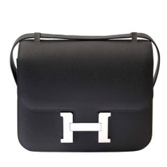 Hermes Constance 24 Epsom Black PHW