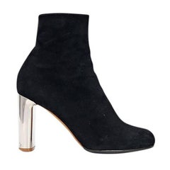 Black Céline Suede Ankle Boots