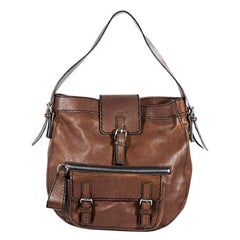 Used Brown Chloé Leather Shoulder Bag