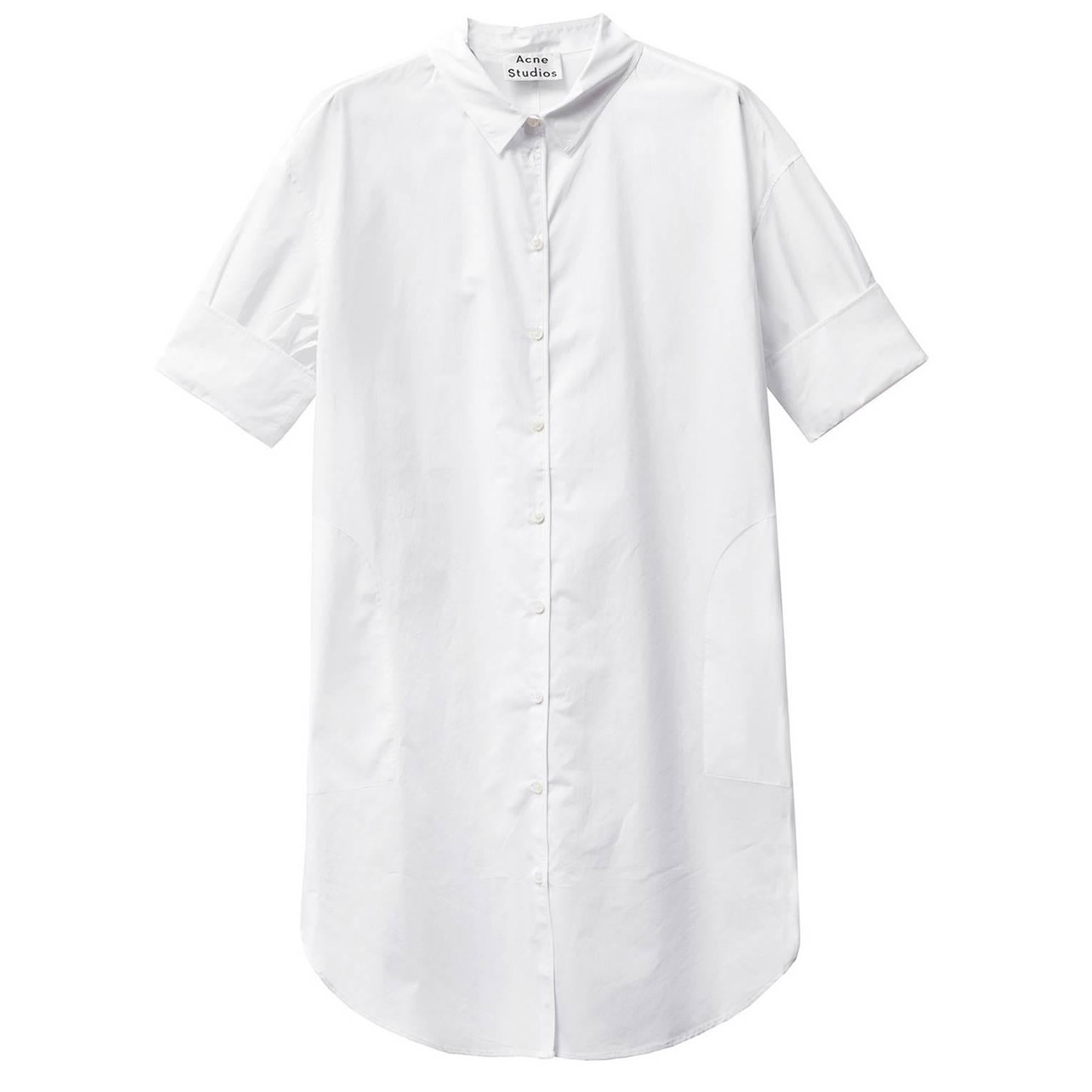 acne button down dress
