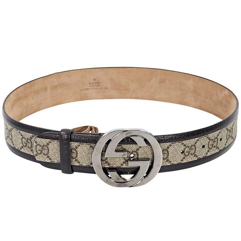 Tan Gucci GG Supreme Belt For Sale at 1stDibs | tan gucci belt