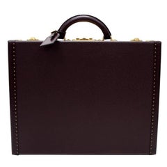 Louis Vuitton President Burgundy Taiga Leather Trunk Briefcase