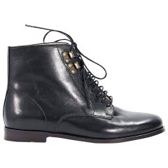 Black A.P.C. Leather Ankle Boots