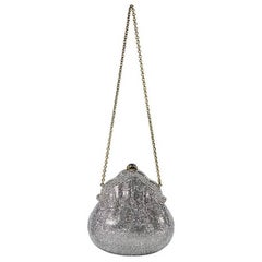 Silver Judith Leiber Crystal-Embellished Minaudiere 6