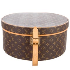 Louis Vuitton Monogram Hat Travel Storage Top Handle Case Box