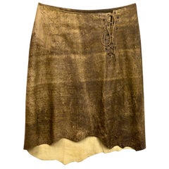 10/6 Plein Sud Braun Distressed Lederrock Sz FR40