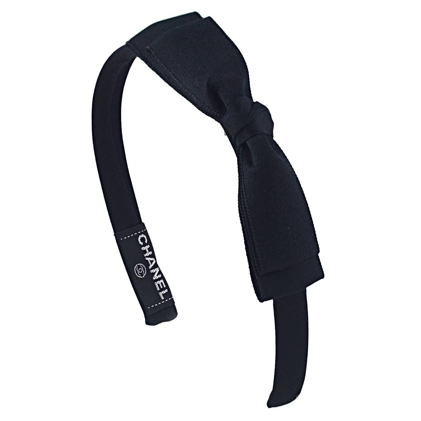 Headband - Silk twill, black & white — Fashion