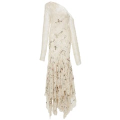 Zimmermann Beige Floral Maples Temperance Lace Dress Sz 1 NWT