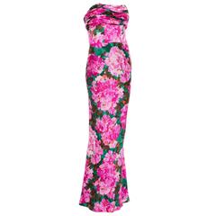Nicolas Ghesquiere For Balenciaga Silk Strapless Evening Dress, Spring 2008 6