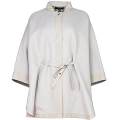 Loro Piana Grau Kaschmir & Leder Salzburg Cape