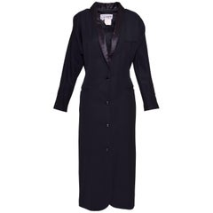 1980s JEAN PAUL GAULTIER POUR GIBO Black wool Coat