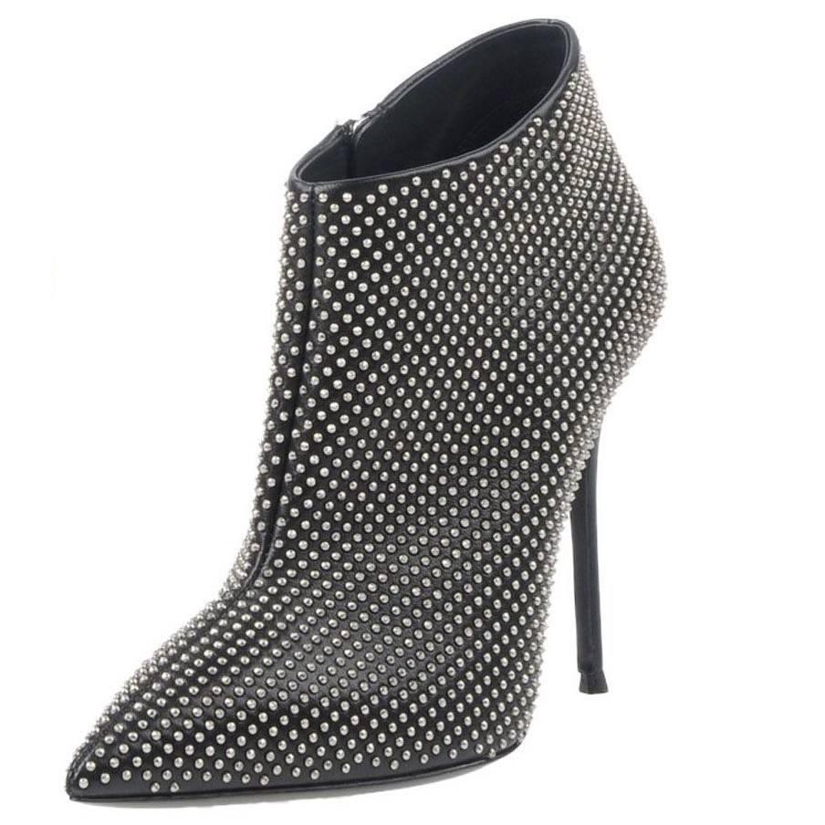 ankle boots with silver studs