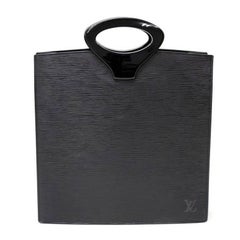 Louis Vuitton Ombre Black Epi Leather Tote Handbag