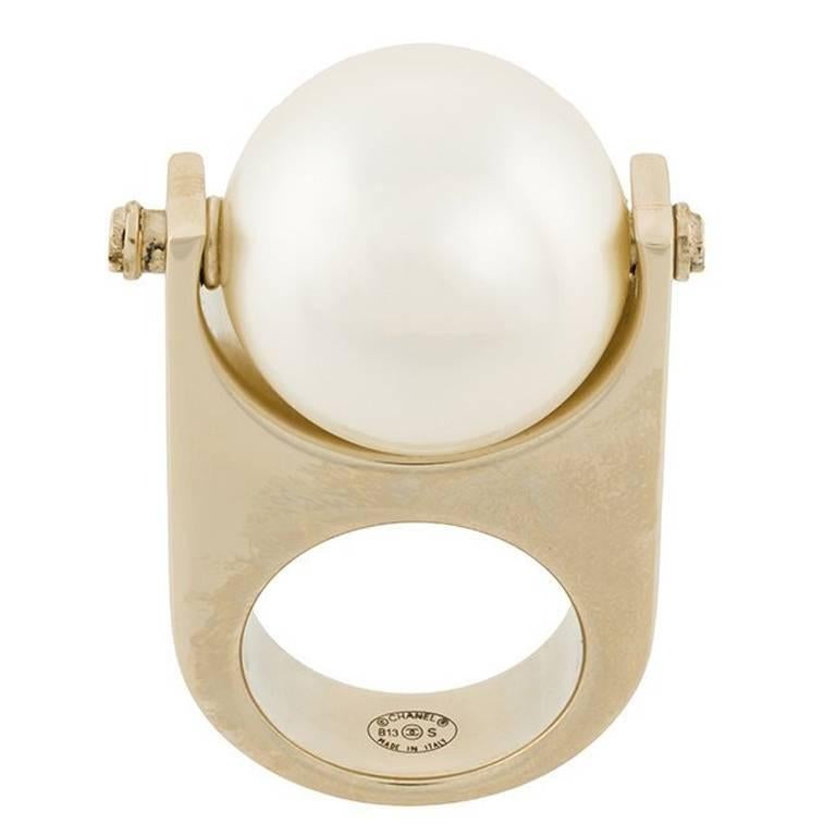 Chanel Over-sized Pearl Ring