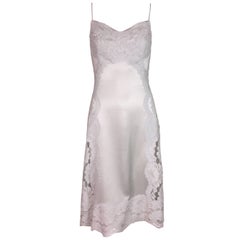F/W 2015 Dolce & Gabbana Haute Couture Alta Moda OOAK Sheer Lace Slip Dress