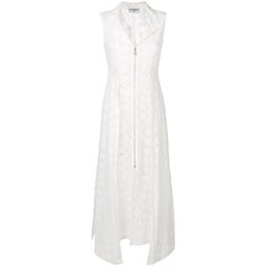 Chanel Long White Broderie Anglaise Dress