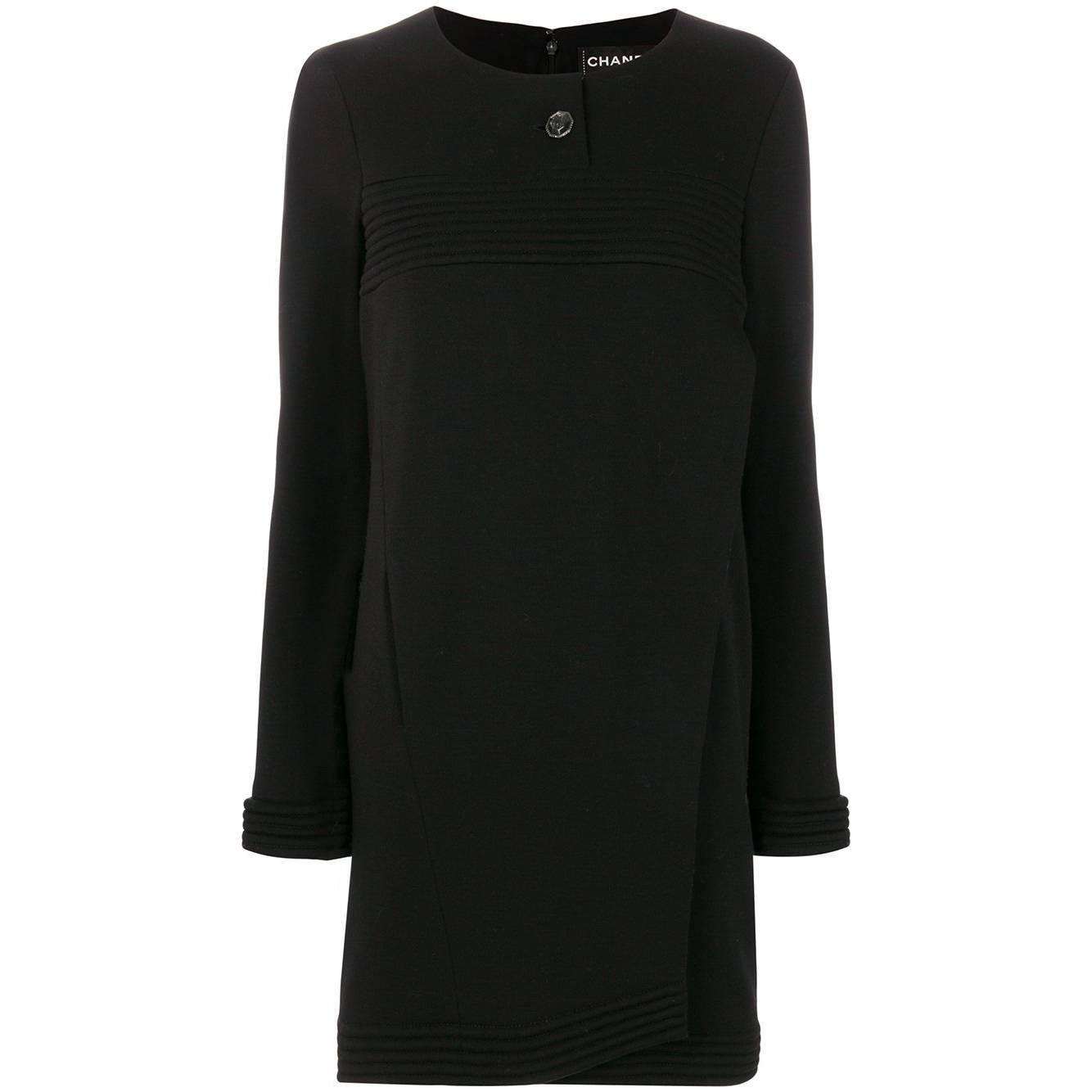 Chanel Long Sleeve Black Dress