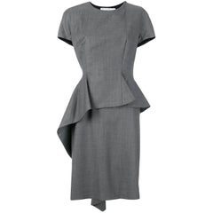 Christian Dior Grey Structured Dress