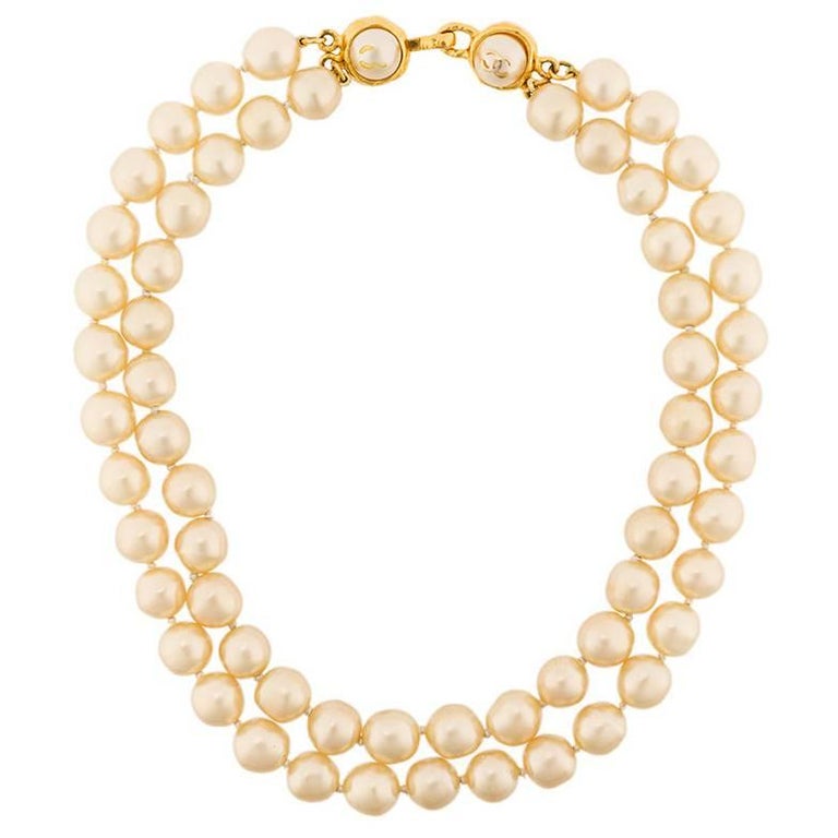 Chanel Pearl Necklace at 1stdibs