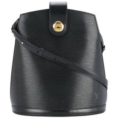 Louis Vuitton Leather Gold Bucket Carryall Evening Shoulder Bag