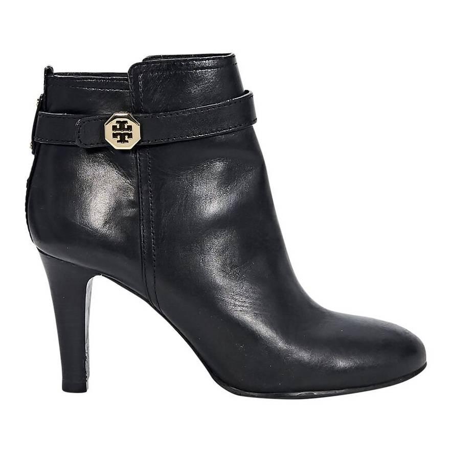 Black Tory Burch Leather Ankle Boots