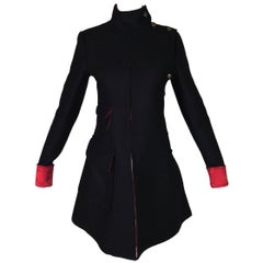 Jean Paul Gaultier F/W 2001 Black Chinoiserie Chinese Military Coat Dress