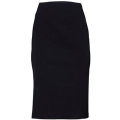 Ralph Lauren Black Wool Skirt Sz 6