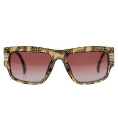 Christian Dior Vintage Black Optyl 2607 53/18 Sunglasses Cannage NOS