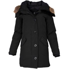 Canada Goose Black Rossclair Parka Down Coat sz S