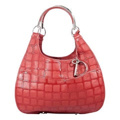 Christian Dior Red Leather 61 Shoulder Bag