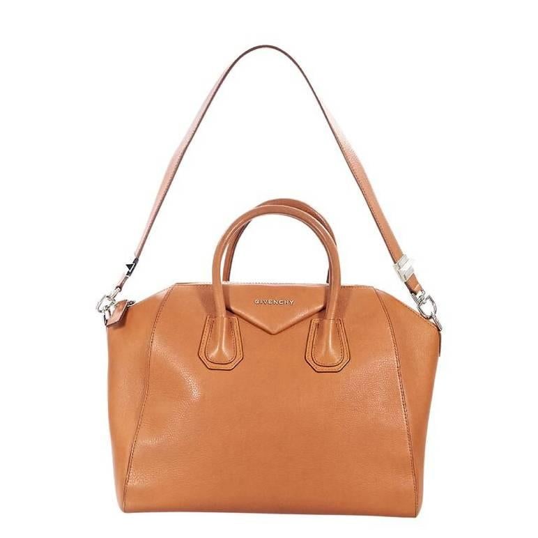 Givenchy Medium Tan Antigona Leather Satchel