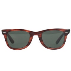 Ray Ban B&L 5024 - Lunettes de soleil marron vintage Wayfarer