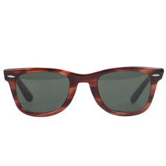 Ray Ban B&L 5024 Vintage Wayfarer Brown Sunglasses 