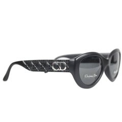 CHRISTIAN DIOR Black Optyl Sunglasses AUDREY 97b 53mm 135 NOS