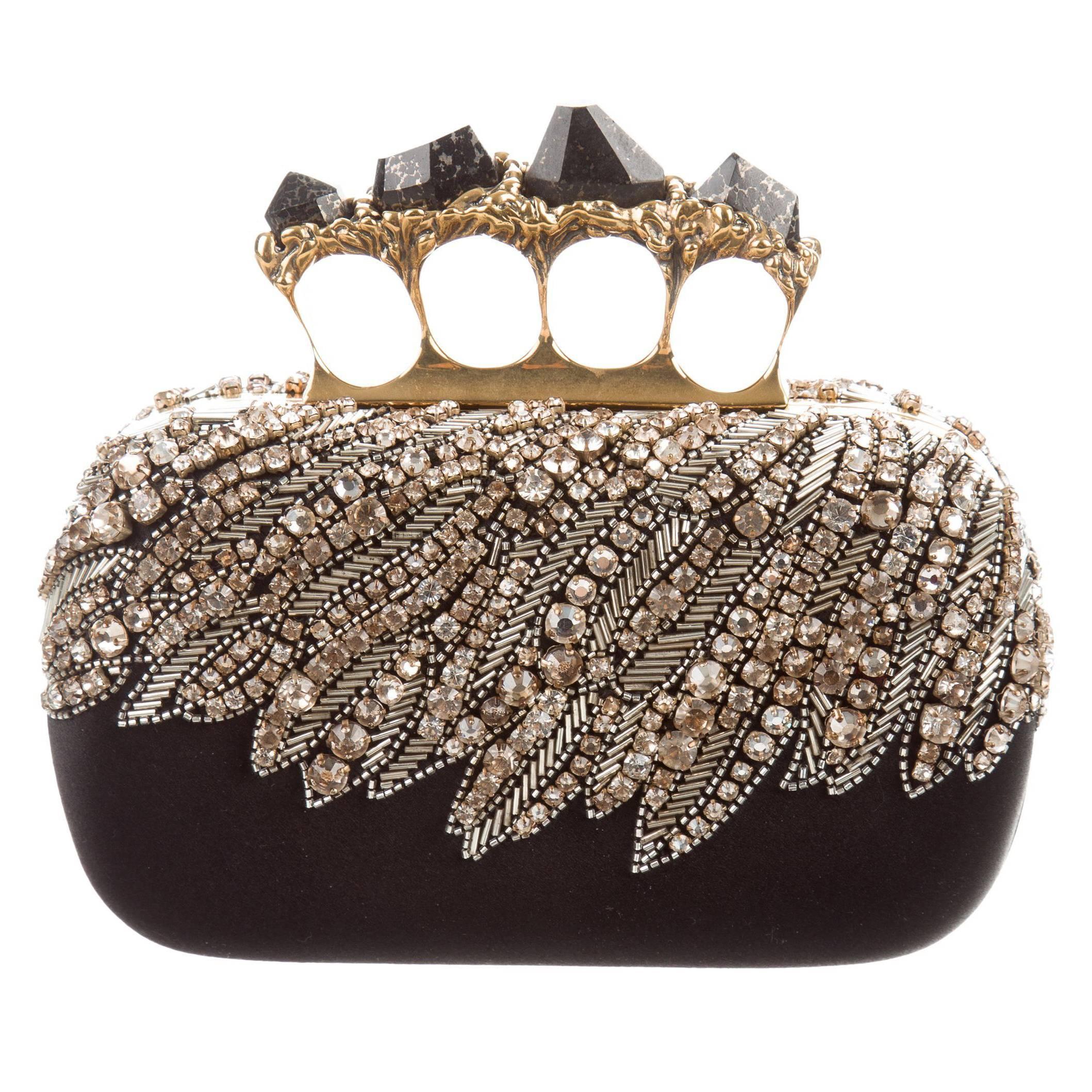 Alexander McQueen NEW Ltd. Ed. Bead Swarovski Crystal Evening Clutch ...