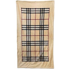 Burberry Large Tan Nova Check Towel NWT