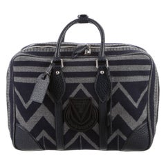 Louis Vuitton Limited Edition Wool Top Handle Travel Weekender Carryall Bag