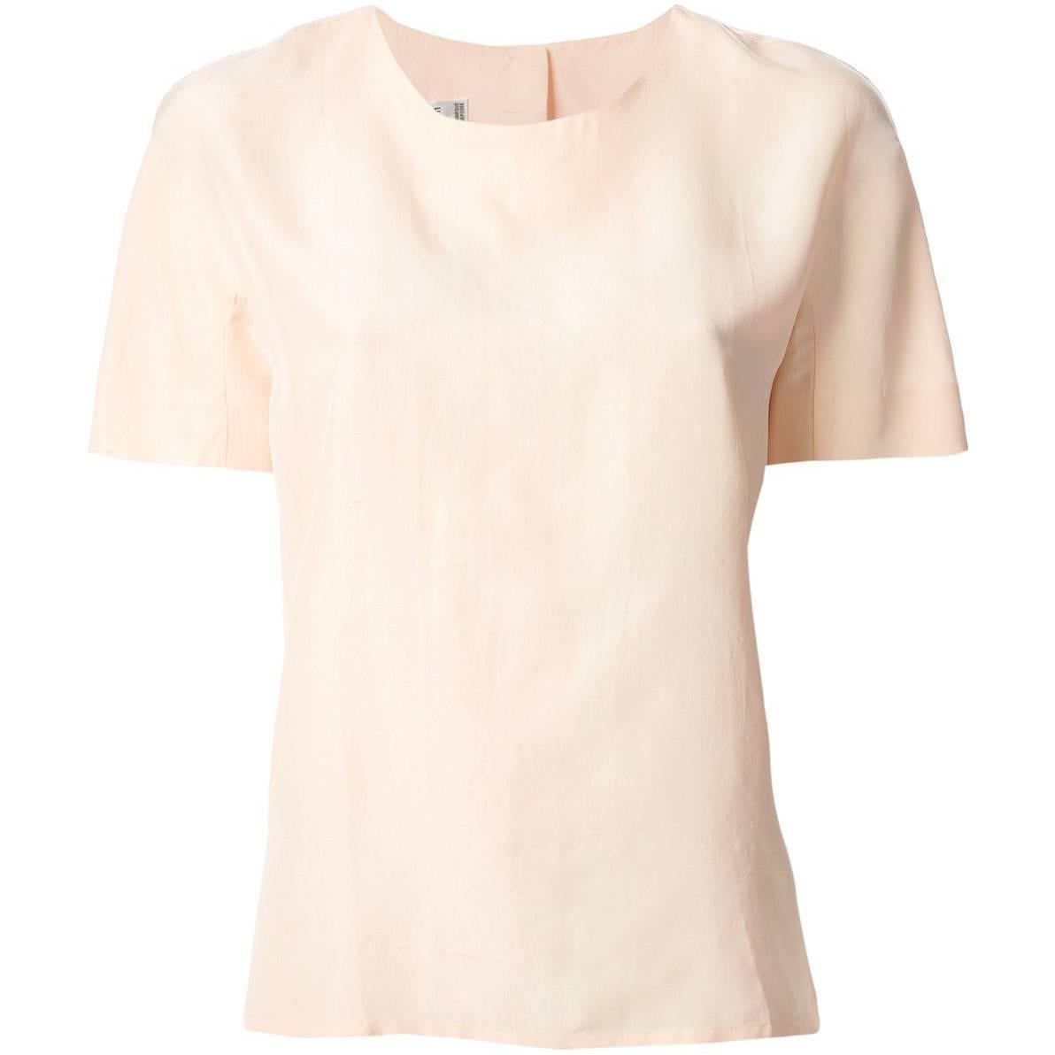 Céline Pink Silk Vintage Blouse, 2000s