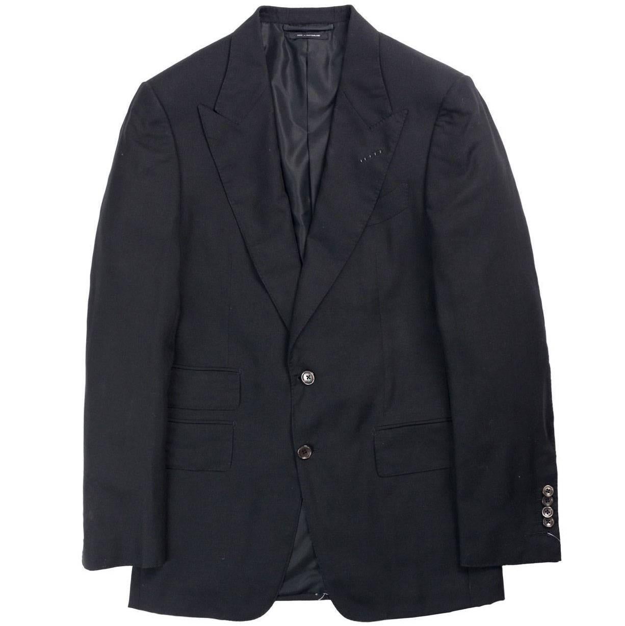 Tom Ford Black Shelton Base Cashmere Cardigan Jacket  For Sale