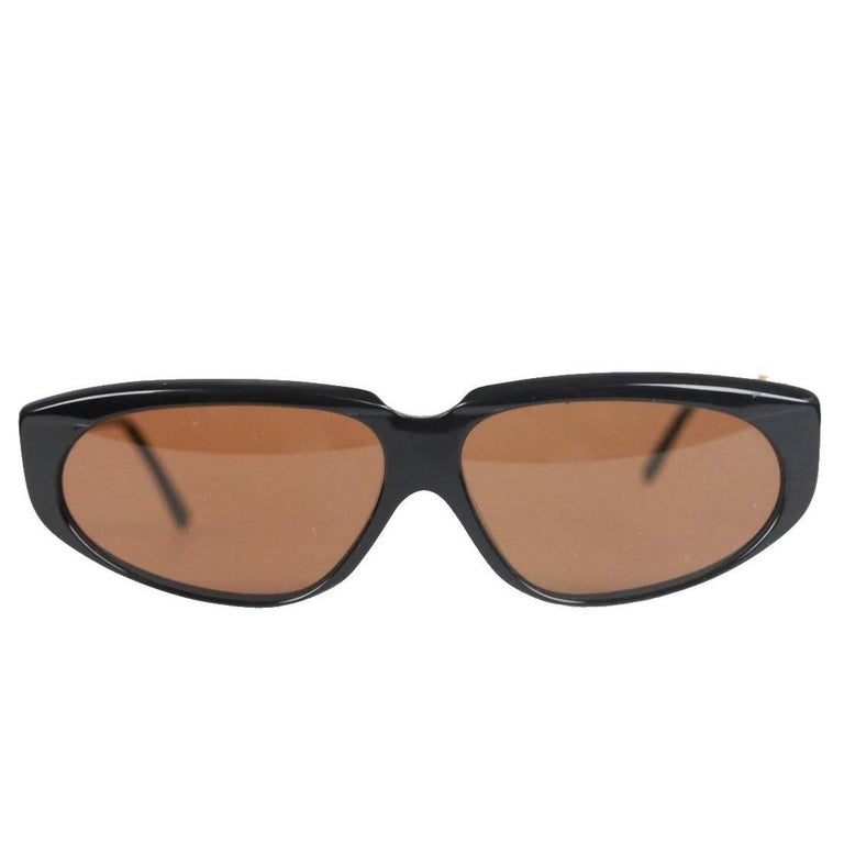 Moschino by Persol Vintage Black Safety Pin Frame Sunglasses Mod. M250