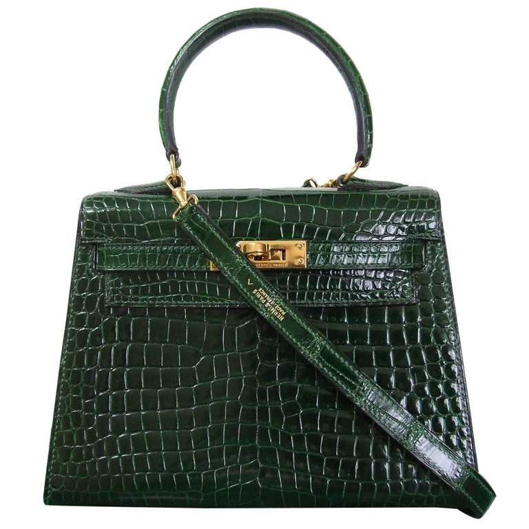 hermes green crocodile