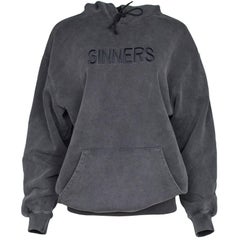 Balenciaga Men's Grey SINNERS Hoodie sz S rt. $1,015 at 1stDibs | balenciaga  sinners hoodie grey, balenciaga sinners hoodie, balenciaga sinners crewneck