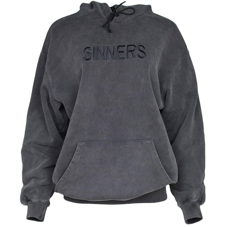 Balenciaga Men's Grey SINNERS Hoodie sz S rt. $1,015 at 1stDibs | balenciaga  sinners hoodie grey, balenciaga sinners hoodie, balenciaga sinners crewneck